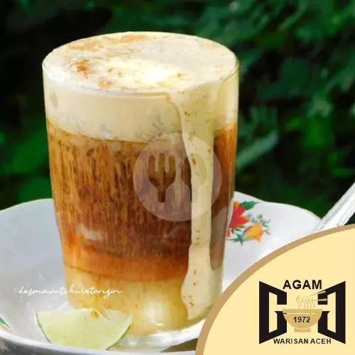 TST Telur Bebek Panas - hot tea, milk and duck egg drink